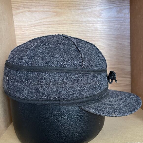 Stormy Kromer Size 7 1/4 Hat Wool Blend Grey Hunting Winter Cap Made in USA - Picture 9 of 16